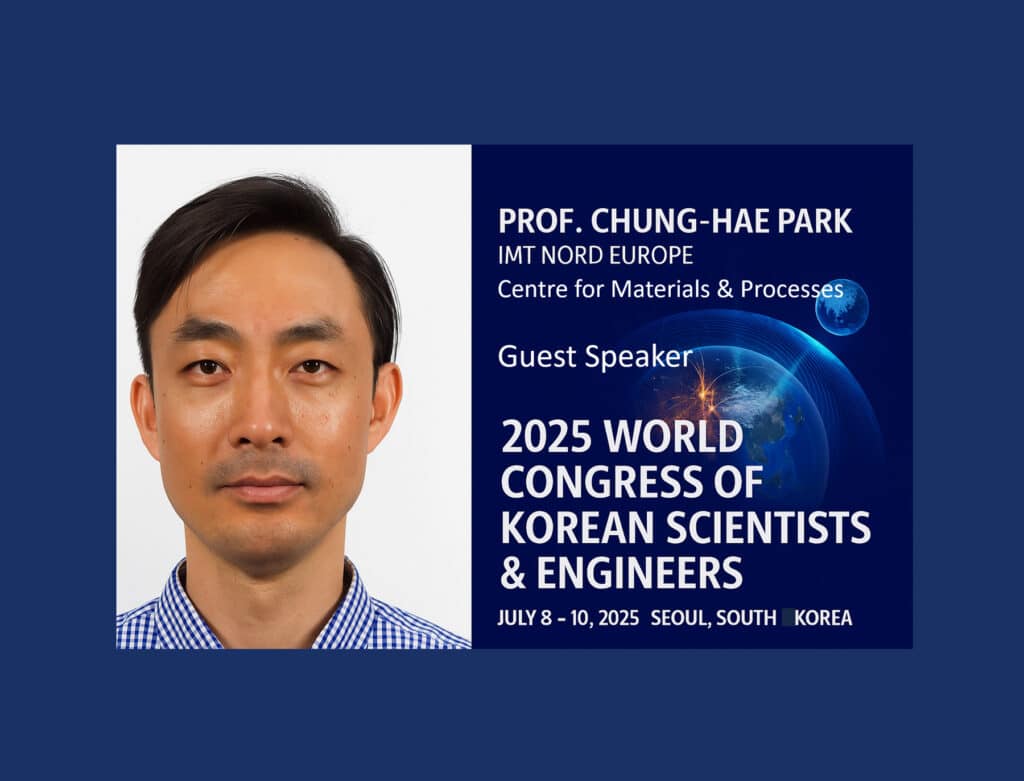 Chung-Hae Park représente IMT Nord Europe au Congrès mondial 2025 des scientifiques et ingénieurs coréens