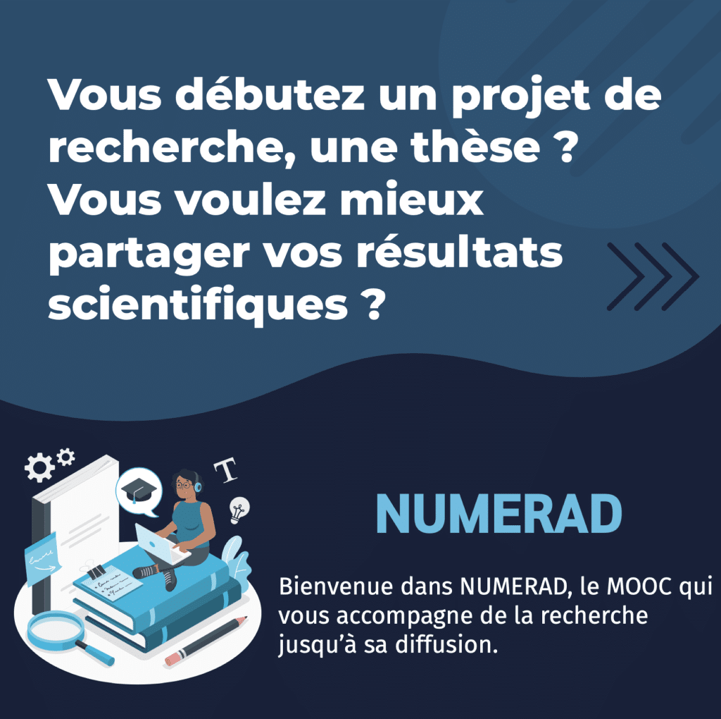 NUMERAD : un MOOC pour mieux partager la recherche