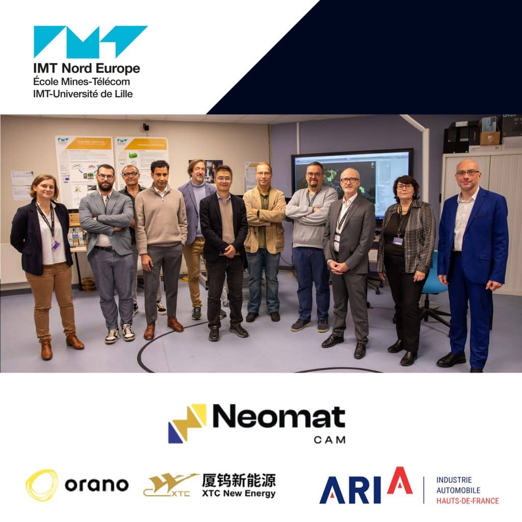 Projet NEOMAT : Visite de la délégation XTC New Energy et de ARIA Hauts-de-France à IMT Nord Europe