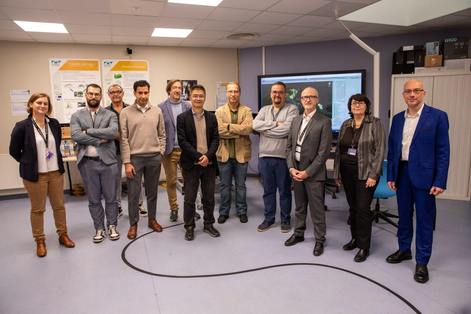 Projet NEOMAT : Visite de la délégation XTC New Energy et de ARIA Hauts-de-France à IMT Nord Europe